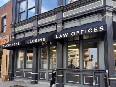 Real Estate Closing Attorney Boston Office Building.